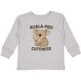 thumbnail image 3 of Inktastic Adorable Koala-fied Cuteness Baby and Kids Boys or Girls Long Sleeve Toddler T-Shirt, 3 of 5