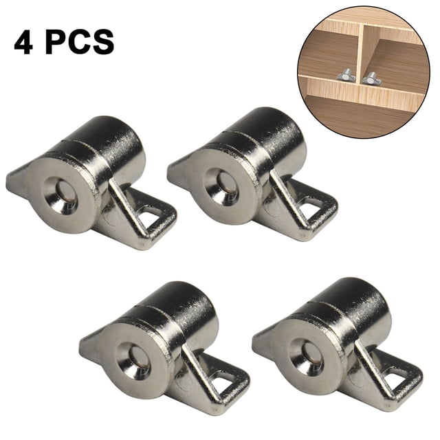 Magnetic Cabinet Door Catch with Magnets for Cabinet Door Latch Closer, Cabinet Magnetic Catch for Kitchen Closet Door Closing Magnetic Door Catch Closer