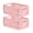 Pink-2Pack, variant on 6-Pack Small Pastel Plastic Storage Baskets, Collapsible Crates for Organizing, Space-Saving Mini Bins for Classroom, Kitchen, Office, Bedroom (5.9" x 3.8" x 2.2")