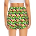 thumbnail image 3 of Picia Vegetable Pattern Women's 2 in 1 Athletic Running Shorts High Waisted Workout Casual Gym Sweat Shorts with Comfy Liner Zipper Pockets-Small, 3 of 9