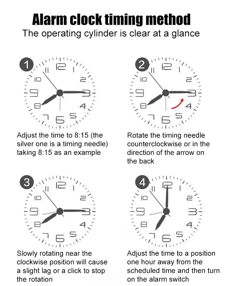 Yannee Horseshoe Mechanical Gold Alarm Clock Manual Wind Up Vintage Metal Clock Cute