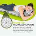 thumbnail image 3 of ProsourceFit Acupressure Mat and Pillow Set for Back/Neck Pain Relief and Muscle Relaxation, 3 of 6