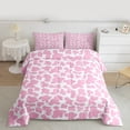 thumbnail image 2 of Manfei Cute Cow Pattern Bedding Comforter Set,Farm Animal Cattle Twin Comforter Sets,Pink White Bedding Set For Girls Kids,Microfiber Bedroom Decor Reversible,2-Piece, 2 of 8