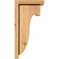 thumbnail image 3 of 5 1/2"W x 8"D x 16"H Del Monte Smooth Corbel w/Backplate, Western Red Cedar, 3 of 9