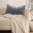 thumbnail image 6 of Household 100% Jersey Cotton Pillowcase-Light Weight, Comfortable Super Soft and Breathable Yarn-Dyed Pillow Cases with Envelope Closure (Gray,29.13x18.90in), 6 of 7