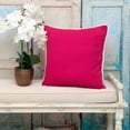 thumbnail image 3 of Parkland Collection Transitional Solid Pink Square 20" x 20" Pillow, 3 of 8