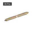 thumbnail image 3 of 6x60mm Hanger Bolts, 80 Pack Double Ended Thread Wood to Wood Dowel Screws, 3 of 5