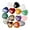 D, variant on EcoNest Natural Heart Shape Ornaments Set Gemstone Artwork Unique Rock