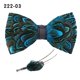 thumbnail image 1 of Banquete pajarita para hombres mujeres boda moda pajarita broche Pin combinado pluma colorida Pin fiesta pajarita accesorios de plumas yaoshenbao CONDUJO, 1 of 2