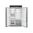 thumbnail image 2 of KitchenAid KBSN608EBS - Refrigerator/freezer - side-by-side - built-in - niche - width: 47.6 in - depth: 24 in - height: 83.5 in - 30 cu. ft, 2 of 3