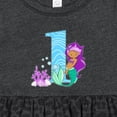 thumbnail image 4 of Inktastic First Birthday Mermaid Girls Baby Dress, 4 of 5
