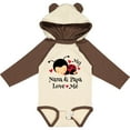 thumbnail image 3 of Inktastic Nana and Papa Love Me Baby Boys or Girls Long Sleeve Baby Bodysuit, 3 of 5