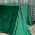 thumbnail image 3 of Your Chair Covers - 90 x 156 Inch Rectangular Velvet Tablecloth Emerald Green, 3 of 5