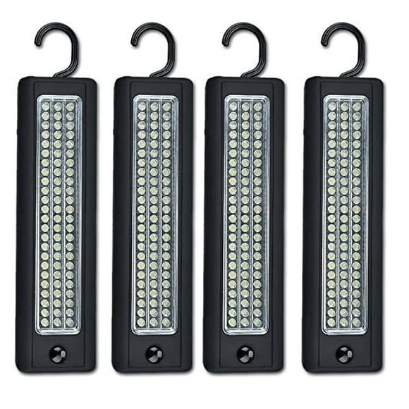 LINLIN 72 LED Ultra Bright Work Light, Magnetic Craftsman Light with Hanging Hook,Portable Battery Operated Inspection Lamp Torches for Camping, Household,Attic, DIY,Workshop, Fishing