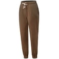thumbnail image 2 of A2Y Women's Soft Fleece Drawstring Elastic Waist Stretch Pockets Joggers Sweatpants Mocha S, 2 of 3