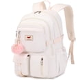 thumbnail image 1 of Mochila para portátil LXYGD de 15.6 pulgadas para niños de escuela primaria, color blanquecino, 1 of 6