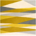 thumbnail image 3 of Mark&Day Wool Rugs, 4x4 Mulhouse Modern Cream Square Area Rug, Beige Green Yellow Carpet for Living Room, Bedroom or Kitchen (4' Square), 3 of 8