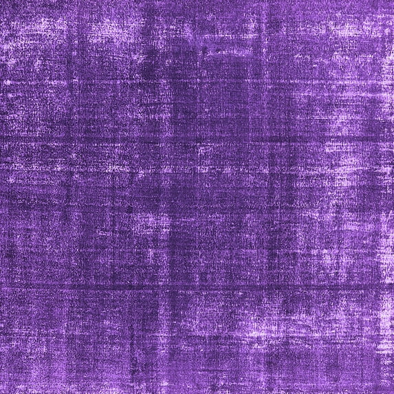 Ahgly Company Indoor Square Oriental Purple Industrial Area Rugs, 4' Square