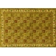 thumbnail image 1 of Ahgly Company Machine Washable Indoor Rectangle Persian Yellow Traditional Area Rugs, 2' x 4', 1 of 4