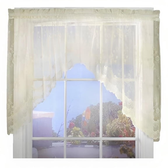 Habitat Mona Lisa Tailored Lace Swag Valance