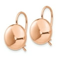 thumbnail image 2 of Primal Gold 14 Karat Rose Gold 12mm Button Kidney Wire Earrings, 2 of 5