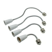 Metal E27 Flexible Led Bulb Base Light-weight Various Sizes Extension Adapter Socket Hardware For Led / Halogen / Cfl Bulbs