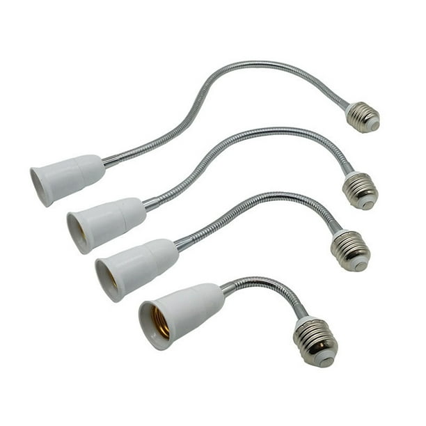 Métal E27 Flexible Led Base Ampoule Léger Différentes Tailles Extension Adaptateur Prise Matériel pour Led / Halogène / Cfl Ampoules