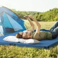 thumbnail image 2 of Goplus Memory Foam Camping Mattress with Anti-slip Bottom Travel Bag for Outdoor Sleeping Blue, 2 of 10