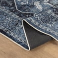 thumbnail image 7 of Bloom Rugs Washable Non-Slip 7 ft Runner - Blue / Charcoal Traditional Oriental Runner for Entryway, Hallway, Bathroom, and Kitchen - Exact size: 2'6" x 7', 7 of 7