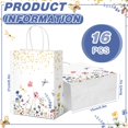 thumbnail image 2 of Bolsas de regalo Kolldenn de papel con flores silvestres, 16 unidades, 21 x 15 x 8 cm, 2 of 7