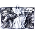 thumbnail image 2 of Vice Golf Shine Microfiber Waffle Knit Extra Large Towel with Clip, Navy, 2 of 3