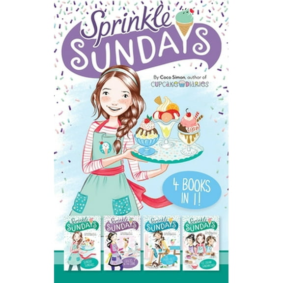 Pre-Owned Sprinkle Sundays 4 Books in 1!: Sunday Sundaes; Cracks in the Cone; The Purr-Fect Scoop; Ice Cream Sandwiched (Hardcover) 1665918438 9781665918435