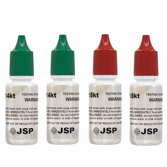 4 Gold Metal Test 14K 18K Acid Karat Testing Solution Jewelry Tester Metals