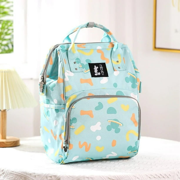 Disney Bolsa de panales de Mickey Original mochila de dibujos animados para bebe bolsa de panales multifuncional gran capacidad marca de lujo Walmart en linea