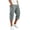 Gray_001, variant on Domuza Men's Cargo Shorts 3/4 Relaxed Fit Below Knee Work Shorts Elastic Waist Hiking Shorts with Pockets Navy 2XL