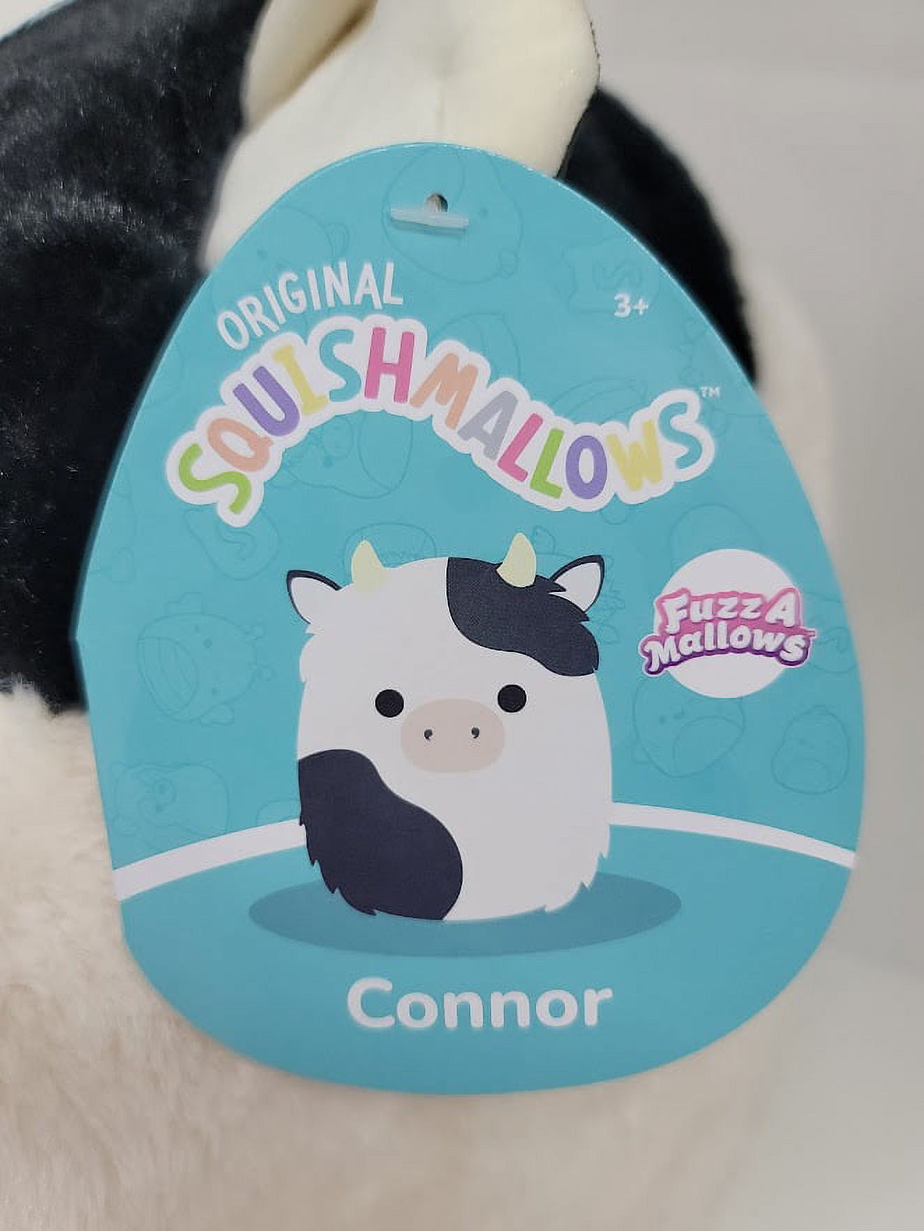 Squishmallows 40cm Fuzz-A-Mallows Connor the Cow Soft Toy - Anyone near a  store? Mail to me? Please? : r/squishmallowuk