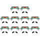 thumbnail image 1 of Mantón Palestino Con Doble Cara Que No Destiñe para El Día Nacional (sin Patrón), 1 of 2