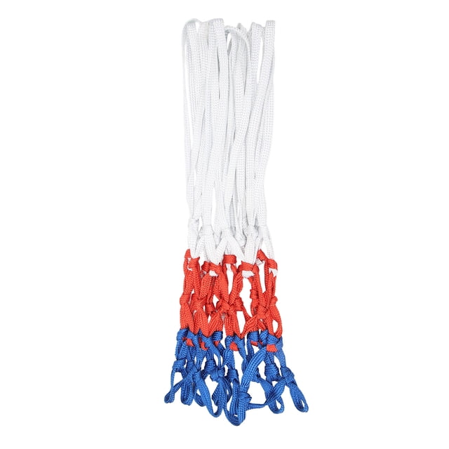 Basketball Hoop Net, Anti Strike White Red Blue Nylon Basketball Net for Sports