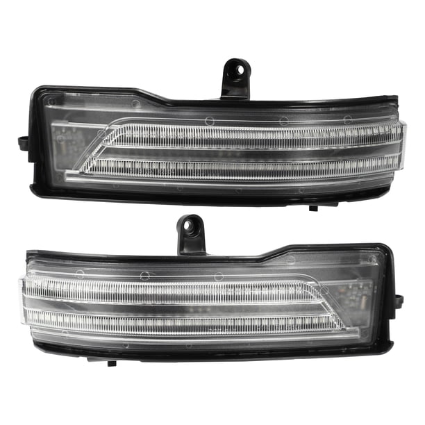 Espejo retrovisor lateral para puerta, luz LED de señal de giro, lámpara intermitente 68402096AA 68402097AA para Ram 1500 2019-2022, lente transparente LED blanca amarilla, 1 par