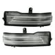 thumbnail image 1 of Espejo retrovisor lateral para puerta, luz LED de señal de giro, lámpara intermitente 68402096AA 68402097AA para Ram 1500 2019-2022, lente transparente LED blanca amarilla, 1 par, 1 of 1
