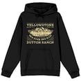 thumbnail image 5 of Yellowstone Your Ranch Your Rules Long Sleeve Black Adult Hooded Sweatshirt -Large, 5 of 7
