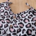 thumbnail image 4 of Baby Girls Clothes Baby Girls One Piece Jumpsuit Sleeveless Leopard Overall Shorts 18-24 Months Girls Leopard Jumpsuit, 4 of 6
