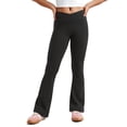 thumbnail image 1 of Pantalones CRZ YOGA Butterluxe Cruzados de Cintura Alta y Pierna Acampanada Negro XL, 1 of 6