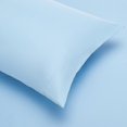 thumbnail image 4 of Amazon Basics - Juego de ropa de cama de microfibra ligera de 7 piezas, tama&ntilde;o matrimonial/queen, rayas azules Amazon Basics NA, 4 of 7