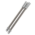 thumbnail image 3 of 4 Pcs Ressort V Frein Nouille Acier Inoxydable Vtt Vélo Tube de Frein Câble Guide Argent, 3 of 10