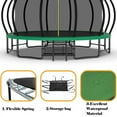 thumbnail image 5 of 16FT Trampoline for Kids and Adults,Outdoor Pumpkin Trampolines with Curved Poles,Heavy Duty Trampoline with Ladder and Basketball Hoop,Green, 5 of 8