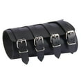 thumbnail image 3 of Guantelete de cuero Hugo Medieval Negro Brazalete ancho, 3 of 7