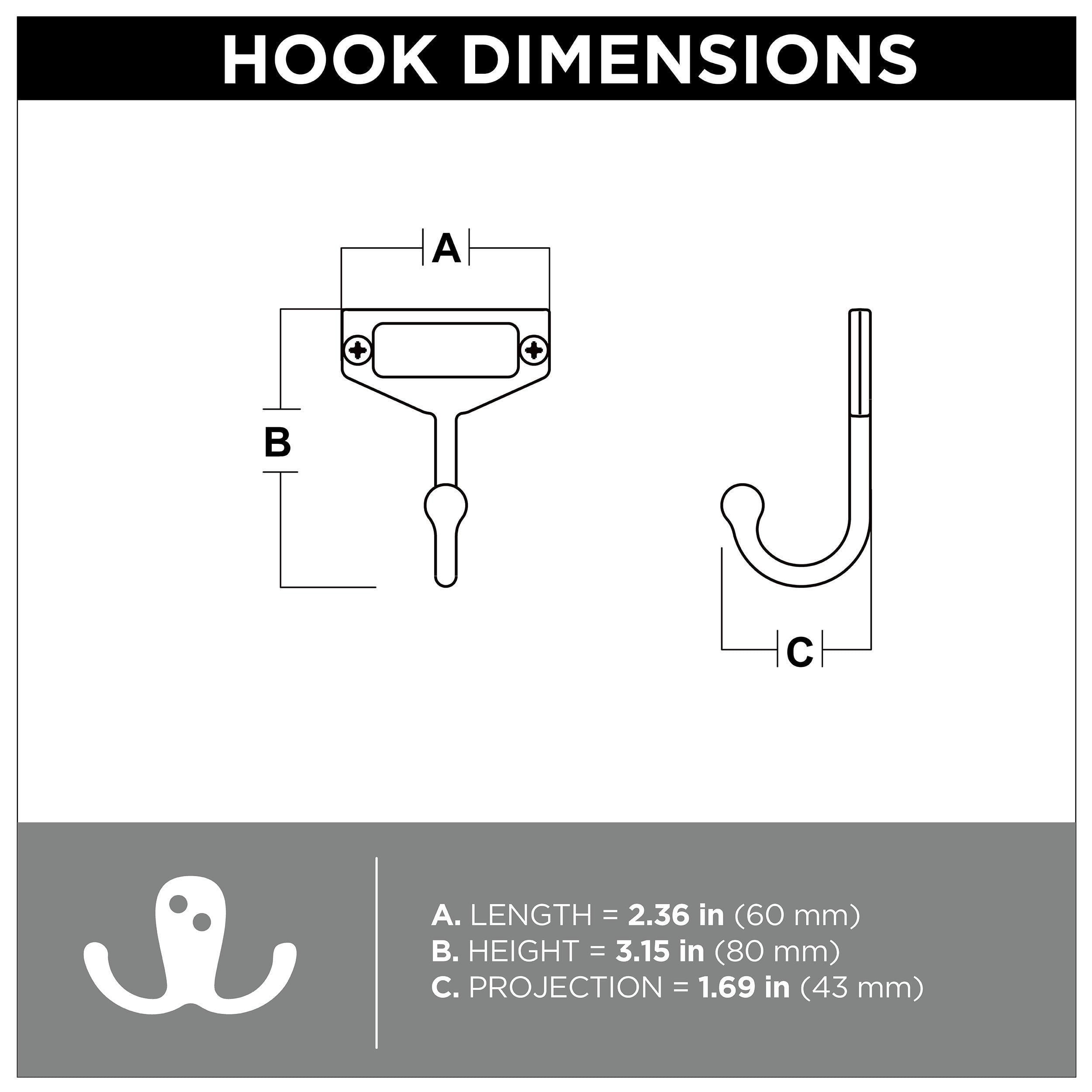 3" Label Hook, 1 per pkg