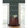 thumbnail image 2 of Nextwall Blue & Sage Honeysuckle Trail Peel And Stick Wallpaper - 20.9 in. W x 18 ft. L Roll, 2 of 10