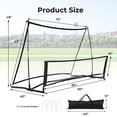 thumbnail image 4 of Spaco 2-in-1 Portable Soccer Rebounder Net with Carrying Bag, Dual Side for Team or Solo Soccer Training, 4 of 11